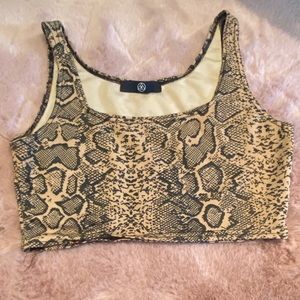 snakeskin tank top
